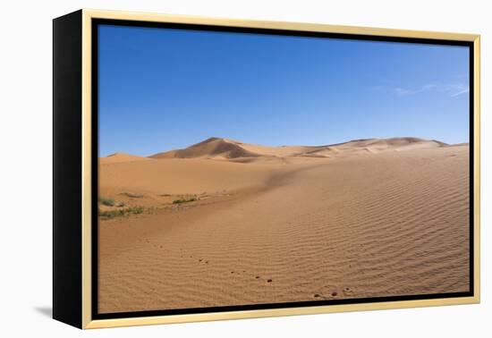 Morocco, Sahara Desert Sand Dunes in las Palmeras with Peaks and Sand-Bill Bachmann-Framed Premier Image Canvas