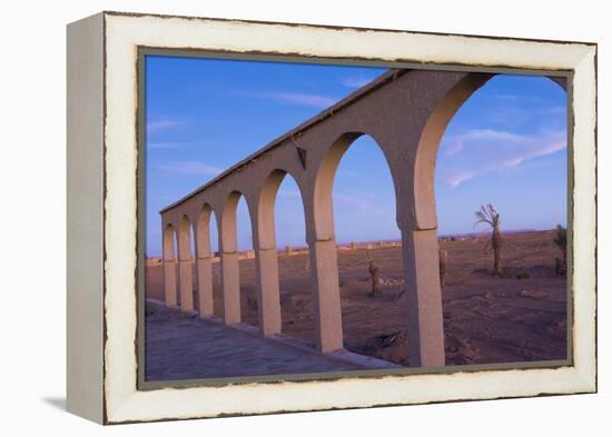 Morocco Sahara Desert Sunset Color on Arches las Palmeras Area-Bill Bachmann-Framed Premier Image Canvas