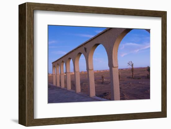 Morocco Sahara Desert Sunset Color on Arches las Palmeras Area-Bill Bachmann-Framed Photographic Print