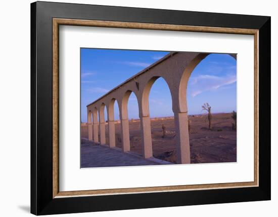 Morocco Sahara Desert Sunset Color on Arches las Palmeras Area-Bill Bachmann-Framed Photographic Print