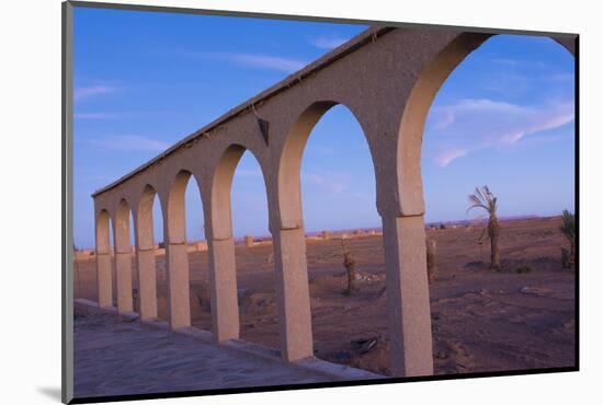 Morocco Sahara Desert Sunset Color on Arches las Palmeras Area-Bill Bachmann-Mounted Photographic Print