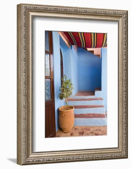 Morocco, Souss-Massa-Draa, Ait Benhaddou. Adobe Home's Entrance-Emily Wilson-Framed Photographic Print