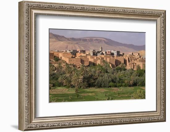 Morocco. The oasis behind the village of Tinerhir is a rich farming area for the villagers.-Brenda Tharp-Framed Photographic Print