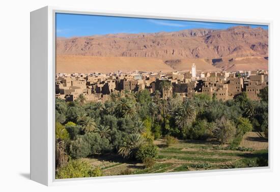 Morocco, Tinghir Oasis and Village with Beautiful Mountains with Trees-Bill Bachmann-Framed Premier Image Canvas