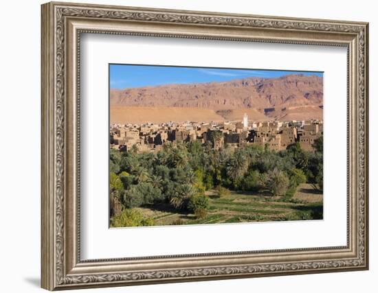 Morocco, Tinghir Oasis and Village with Beautiful Mountains with Trees-Bill Bachmann-Framed Photographic Print