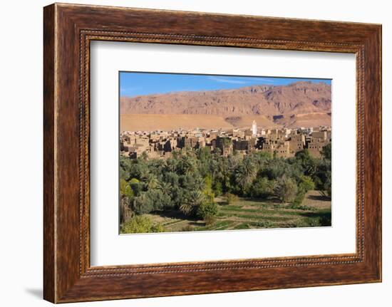 Morocco, Tinghir Oasis and Village with Beautiful Mountains with Trees-Bill Bachmann-Framed Photographic Print