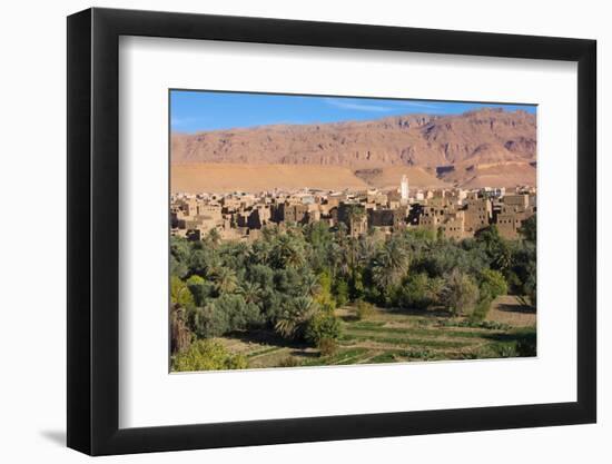 Morocco, Tinghir Oasis and Village with Beautiful Mountains with Trees-Bill Bachmann-Framed Photographic Print