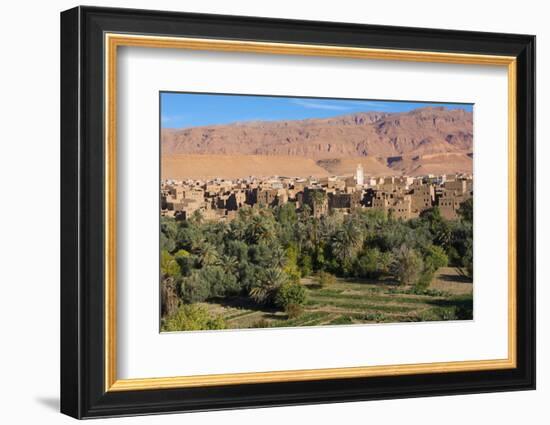 Morocco, Tinghir Oasis and Village with Beautiful Mountains with Trees-Bill Bachmann-Framed Photographic Print