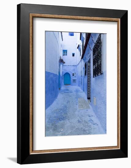 Morocoo, Chefchaouen, a Fountain Stands in a Town Square-Emily Wilson-Framed Photographic Print