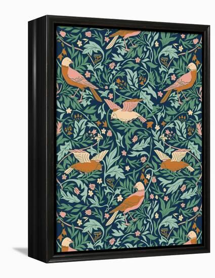 Morris Birds-Tara Reed-Framed Stretched Canvas