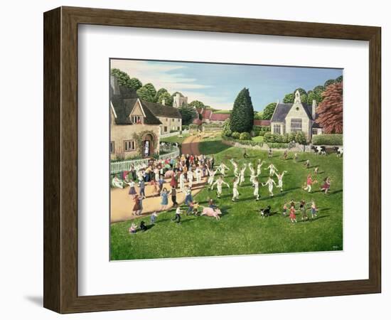 Morris Dancers, 1980-Liz Wright-Framed Giclee Print