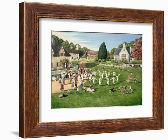 Morris Dancers, 1980-Liz Wright-Framed Giclee Print