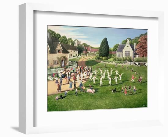 Morris Dancers, 1980-Liz Wright-Framed Giclee Print