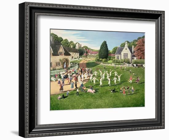 Morris Dancers, 1980-Liz Wright-Framed Giclee Print