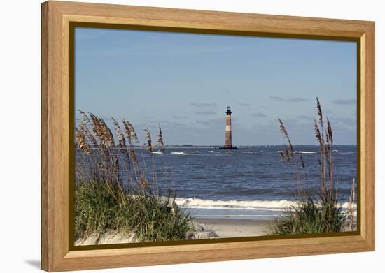 Morris Island Lighthouse - Folly Beach, SC-Gary Carter-Framed Premier Image Canvas