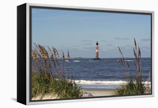 Morris Island Lighthouse - Folly Beach, SC-Gary Carter-Framed Premier Image Canvas