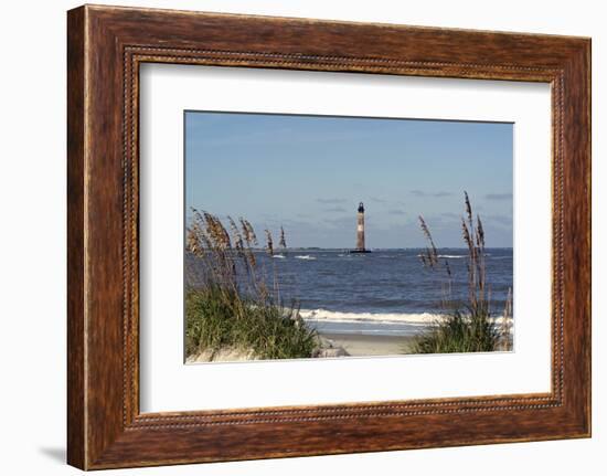 Morris Island Lighthouse - Folly Beach, SC-Gary Carter-Framed Photographic Print