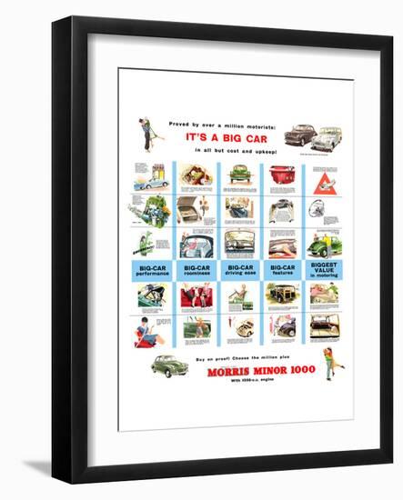 Morris Minor 1000 - a Big Car-null-Framed Art Print