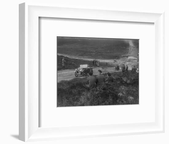 Morris Minor competing in a motoring trial, Bagshot Heath, Surrey, 1930s-Bill Brunell-Framed Photographic Print