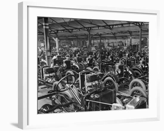 Morris Motors Automobiles in Production-null-Framed Photographic Print