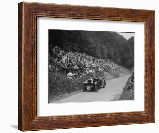 Morris special of Barbara Skinner at the MAC Shelsley Walsh Hill Climb, Worcestershire, 1932-Bill Brunell-Framed Photographic Print