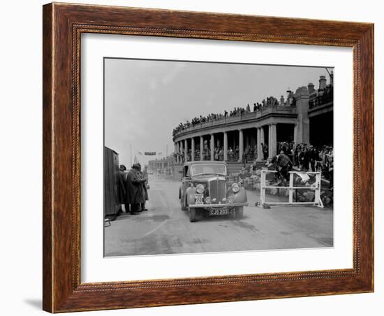 Morris Twenty of RA Bishop competing in the Blackpool Rally, 1936-Bill Brunell-Framed Photographic Print