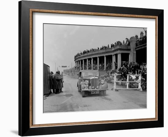 Morris Twenty of RA Bishop competing in the Blackpool Rally, 1936-Bill Brunell-Framed Photographic Print