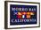 Morro Bay, California - Nautical Flags-Lantern Press-Framed Art Print