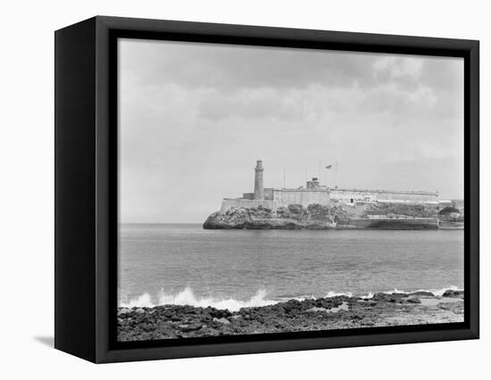 Morro Castle from Cabanas (Sunset), Havana, Cuba-William Henry Jackson-Framed Stretched Canvas