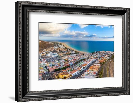 Morro Jable and Playa del Matorral, Fuerteventura, Canary Islands, Spain, Atlantic-Gavin Hellier-Framed Photographic Print