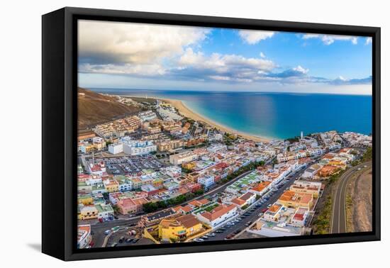 Morro Jable and Playa del Matorral, Fuerteventura, Canary Islands, Spain, Atlantic-Gavin Hellier-Framed Premier Image Canvas