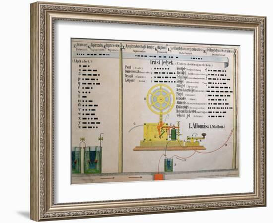 Morse Code Alphabet and Punctuation-null-Framed Giclee Print