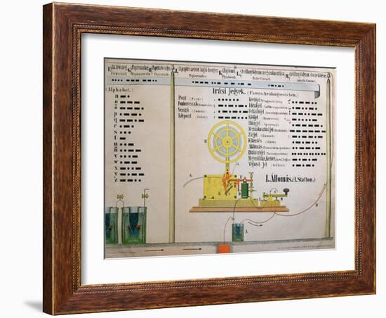 Morse Code Alphabet and Punctuation-null-Framed Giclee Print