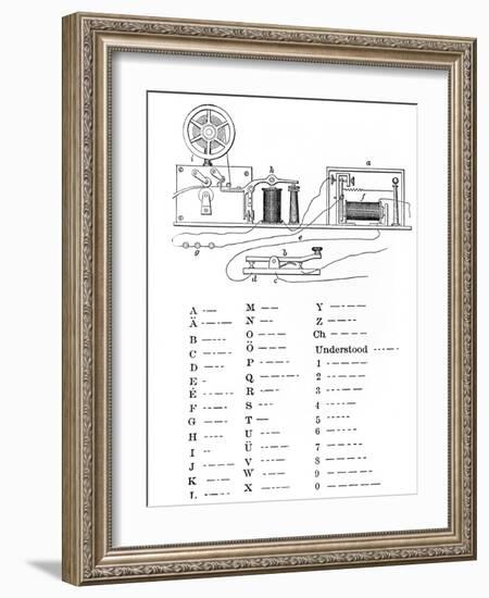 Morse Code Apparatus, Historical Artwork-Library of Congress-Framed Photographic Print