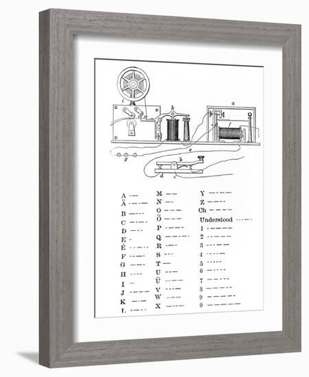 Morse Code Apparatus, Historical Artwork-Library of Congress-Framed Photographic Print