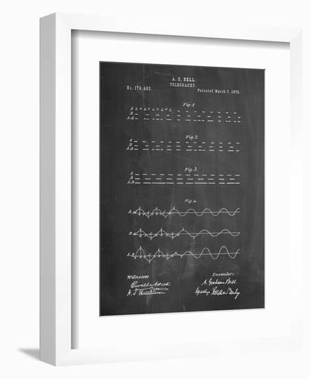 Morse Code Patent-Cole Borders-Framed Art Print