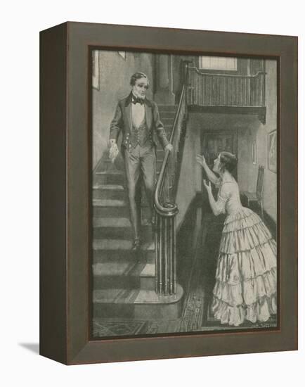 Morse Hears the Wonderful News-Charles Mills Sheldon-Framed Premier Image Canvas