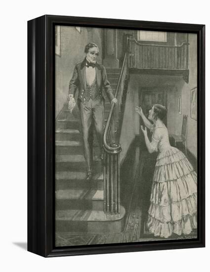 Morse Hears the Wonderful News-Charles Mills Sheldon-Framed Premier Image Canvas