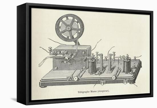 Morse's Telegraph Receiver-Science, Industry and Business Library-Framed Premier Image Canvas