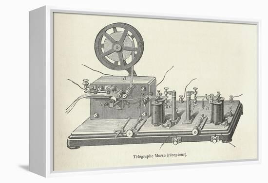 Morse's Telegraph Receiver-Science, Industry and Business Library-Framed Premier Image Canvas