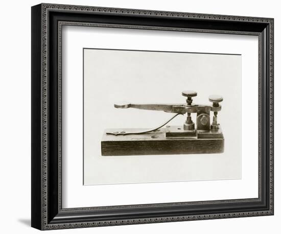 Morse Telegraph Key-Miriam and Ira Wallach-Framed Photographic Print