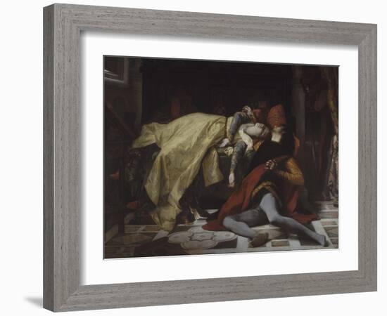 Mort de Francesca de Rimini et de Paolo Malatesta-Alexandre Cabanel-Framed Giclee Print