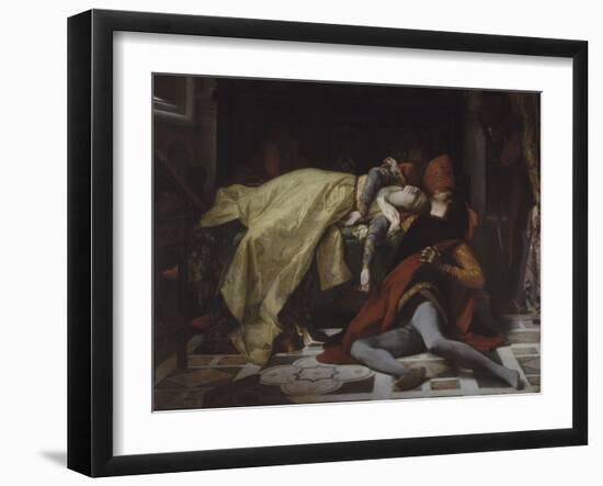 Mort de Francesca de Rimini et de Paolo Malatesta-Alexandre Cabanel-Framed Giclee Print