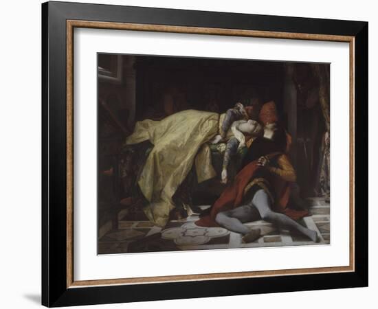 Mort de Francesca de Rimini et de Paolo Malatesta-Alexandre Cabanel-Framed Giclee Print