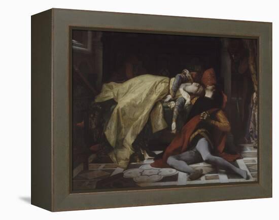 Mort de Francesca de Rimini et de Paolo Malatesta-Alexandre Cabanel-Framed Premier Image Canvas