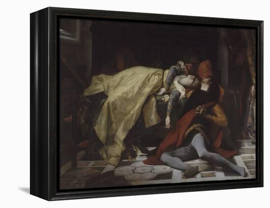 Mort de Francesca de Rimini et de Paolo Malatesta-Alexandre Cabanel-Framed Premier Image Canvas