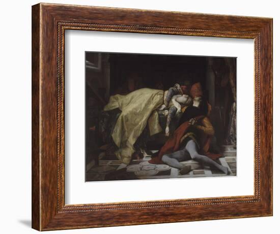 Mort de Francesca de Rimini et de Paolo Malatesta-Alexandre Cabanel-Framed Giclee Print