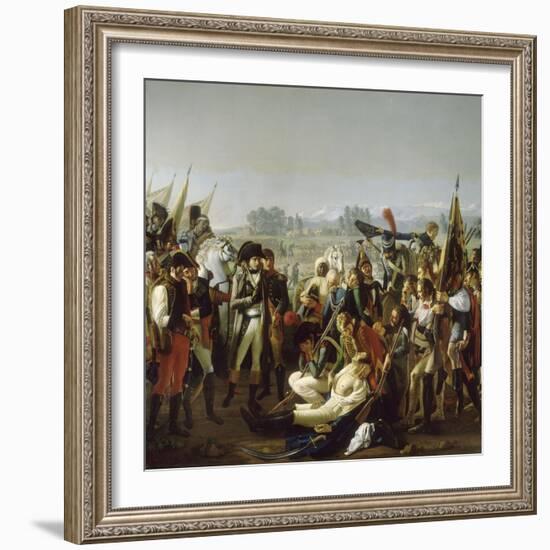 Mort du général Desaix à la bataille de Marengo le 14 juin 1800-Jean Broc-Framed Giclee Print