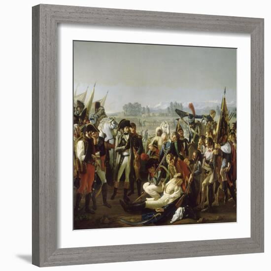 Mort du général Desaix à la bataille de Marengo le 14 juin 1800-Jean Broc-Framed Giclee Print