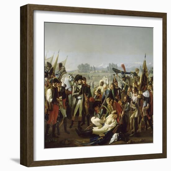 Mort du général Desaix à la bataille de Marengo le 14 juin 1800-Jean Broc-Framed Giclee Print